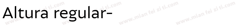 Altura regular字体转换